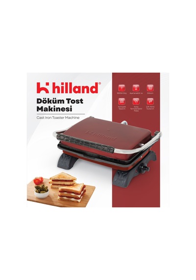 Hilland Organik Demir Döküm Plakalı Tost Makinesi