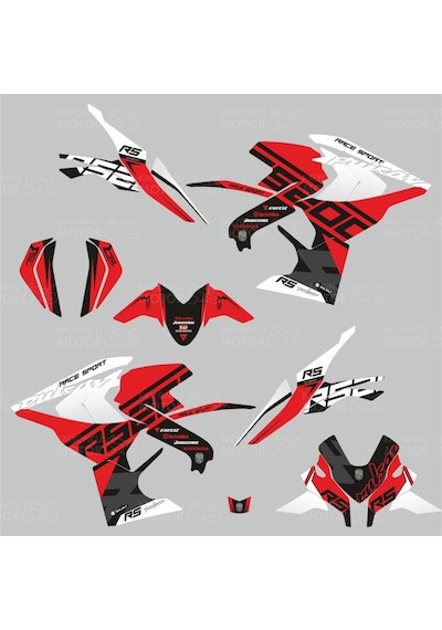 Bajaj Pulsar Rs 200 Race Sport Design Sticker Set