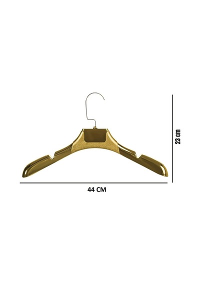 Ceket Askısı 44 Cm Gold Plastik Bluz Elbise Kıyafet Askısı Ev Tipi 3 Adet Diğer