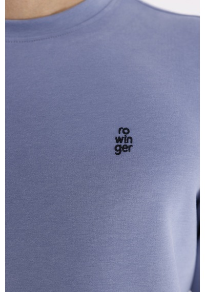 Rowinger Modal Karışımlı Yumuşak Dokulu Rahat Kalıp Esnek Kullanım Sunan Sweatshirt Lightblue