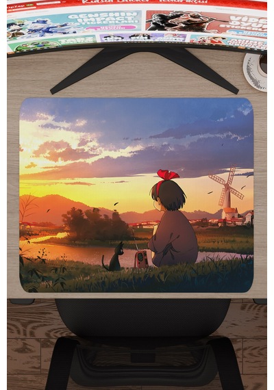 Kiki's Delivery Service Anime V3 - 48x40 Xl Gaming Kauçuk Kaymaz Taban Mouse Pad Fare Altlığı