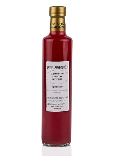 Zencefilli Pancar Sirkesi 500 Ml