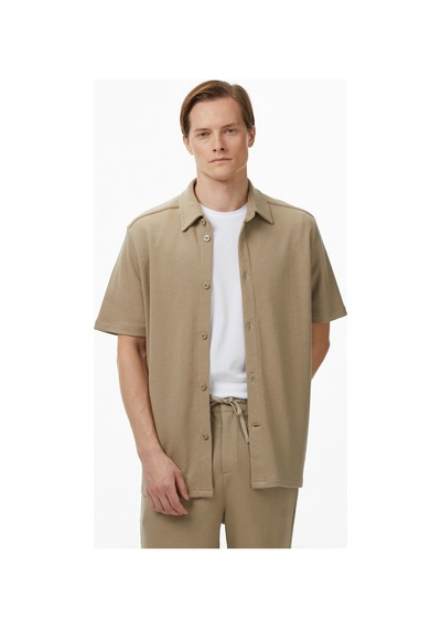Nautica Erkek Bej Regular Fit Kısa Kollu Gömlekdüzw55521t