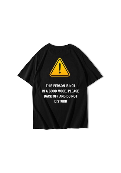 Brz Collectıon Brz Collection Unisex Oversize Do Not Disturb T-shirt Siyah