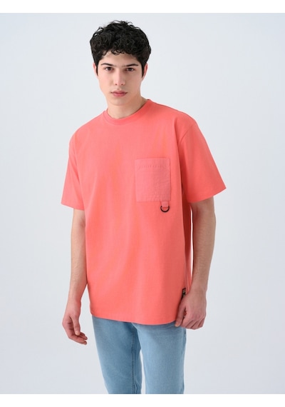 Loose Fit Erkek Tshirt K.kol Turuncu