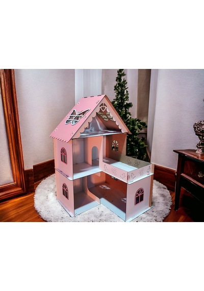 Ahşap Oyun Evi Kelebek Çatılı
