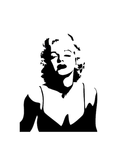 Marilyn Monroe Görseli Sticker 15Cm