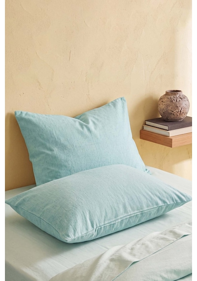 Mint Pamuklu 2'li Yastık Kılıfı 50x70 Cm