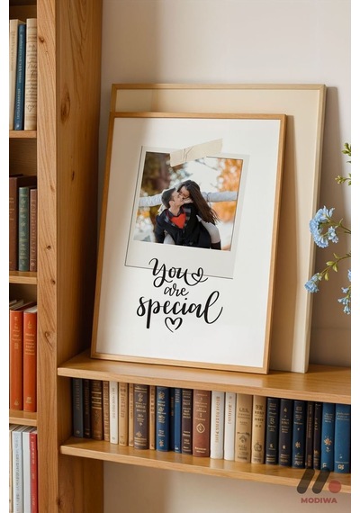 Kişiye Özel You Are Special Polaroid Poster, Ahşap Çerçeveli Duvar Tablosu - Sevdiklerinize Özel Hed