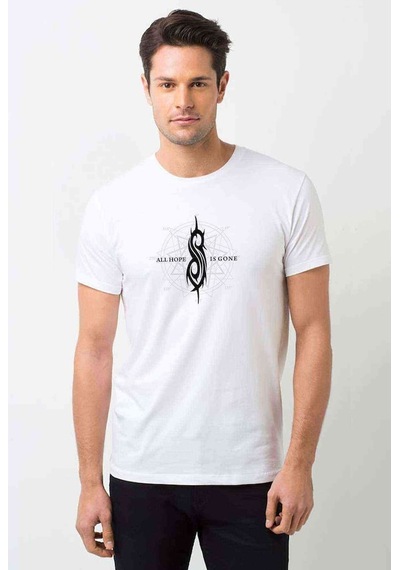 All Hope Is Gone Baskılı Beyaz Erkek Tshirt