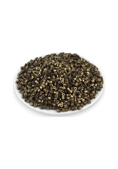 Bakır Kaplama 5x4 Mm Büyük Kesme Boncuk 50 Gr