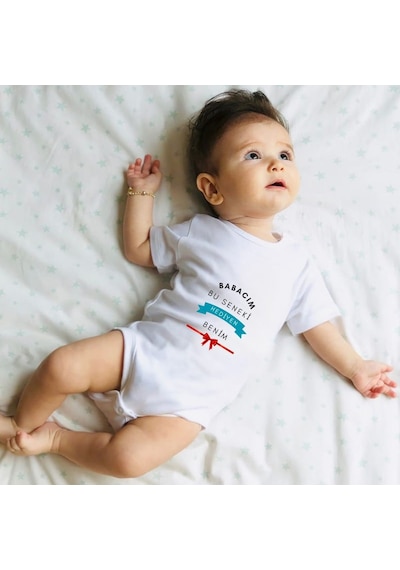 Bu Seneki Hediyen Benim Bebek Body - İsimli Hediye Body Beyaz
