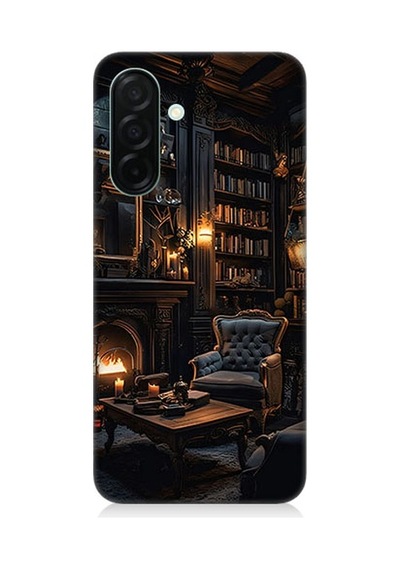 Samsung Galaxy A56 Uyumlu Kütüphane Odası  Desenli Silikon Kılıf