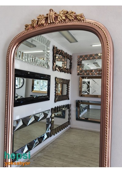 Matmazel Model Rose Gold Altın Renk Varaklı Boy Aynası
