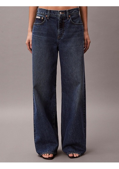Calvin Klein Kadın Wide Leg Indigo Jean-13492 Indigo