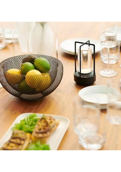 Noas Yl86 1244 Halki Siyah Şarjlı Masa Lambası 3 Renk