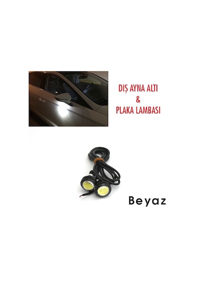 Carub Gündüz Ledi Kartal Göz Ayna Altı Led Lamba 2'li 12V 23 mm Beyaz BR4621022