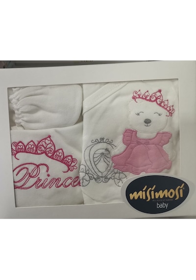 Missimosi Princepembe 5 Li Zıbın Seti Hastane Çıkışı Pamuklu Pembe