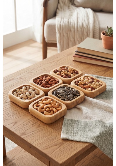 6'lı Bambu Kare Çerezlik Kase Seti 10x10 Cm Doğal Ahşap Sunum Kasesi Kahvaltılık, Sosluk, Mezelik, Çerezlik Ve Atıştırmalık Sunumluk Bej Bej 6'lı Bambu Kare Çerezlik Kase Seti 10x10 Cm Doğal Ahşap Sunum Kasesi Kahvaltılık, Sosluk, Mezelik, Çerezlik Ve Atıştırmalık Sunumluk Bej Bej