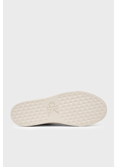 Calvin Klein Logolu İçi Kürklü Deri Sneaker Ayakkabı Hw0hw03235pbo Kadın Ayakkabı Hw0hw03235 Pbo Vizon
