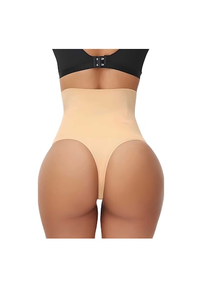 Uniquetrenders Kadın Dikişsiz Yüksek Bel Karın Toparlayıcı String Korse 3'lü Set Ten Rengi