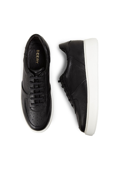 Deery Hakiki Deri Siyah Erkek Sneaker Ayakkabı - 01965Msyhe01 Siyah Deery Hakiki Deri Siyah Erkek Sneaker Ayakkabı - 01965Msyhe01 Siyah