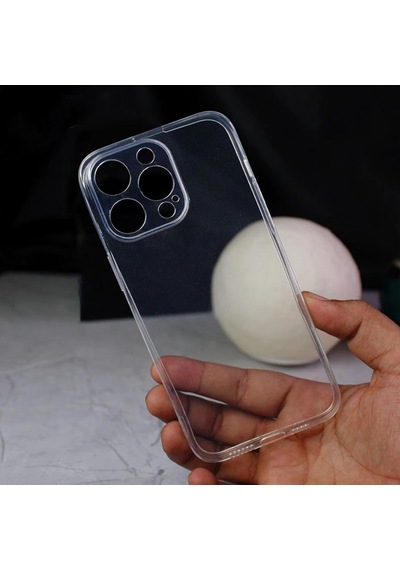Apple Uyumlu iPhone 15 Pro Max Kılıf Şeffaf Kamera Korumalı Soket 3d