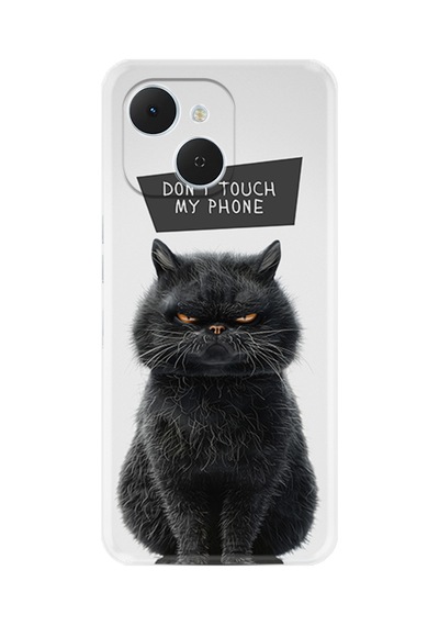 Tecno Spark 40c Km4n Kılıf Boutique Baskılı Resimli Don't Touch Cat Pcode -011