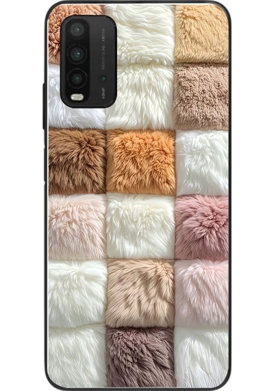Redmi 9t Uyumlu Pofuduk Desenler Baskılı Silikon Kılıf Renkli