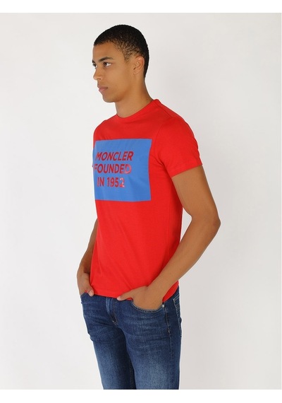 Moncler Erkek T'Shirt /M.Mon.0920.12575-Kırmızı
