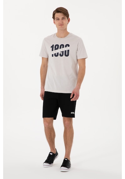 U.S. Polo Assn. Erkek Regular Fit Bisiklet Yaka Açık Gri Tişört 50306922-VR001