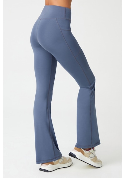 Los Ojos Kadın Antrasit Yüksek Bel Toparlayıcı Çift Cepli Ispanyol Paça Tayt Bootcut Antrasit Antrasit