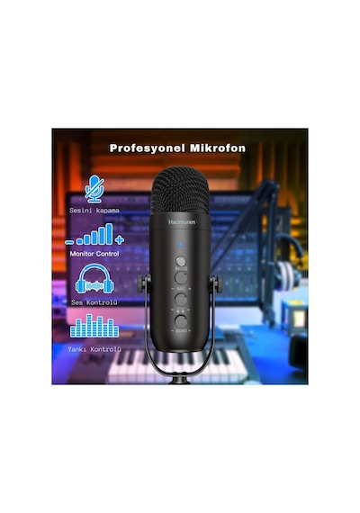 Profesyonel Youtuber Oyun Mikrofon Set Çok Amaçlı Kondenser Mikrofon Takçalıştır Podcast Yayın Kayıt