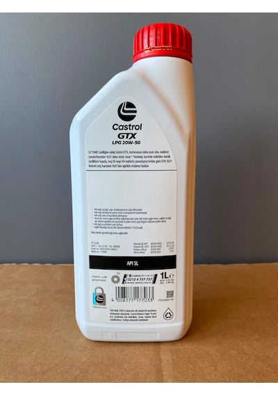 Castrol Gtx 20W-50 Lpg Uyumlu Sentetik Motor Yağı