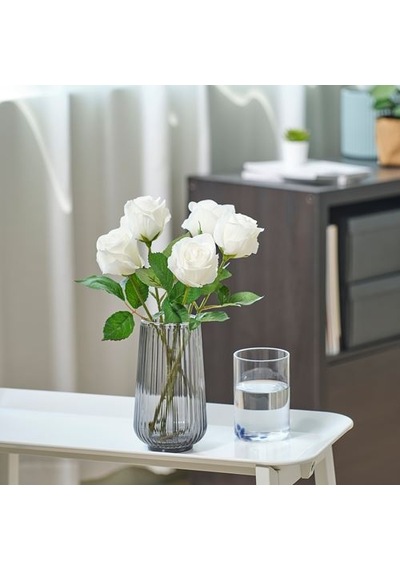 Ikea Smycka Yapay Çiçek, Beyaz, 40 Cm, İç/dış Mekan Yıldız Çiçeği