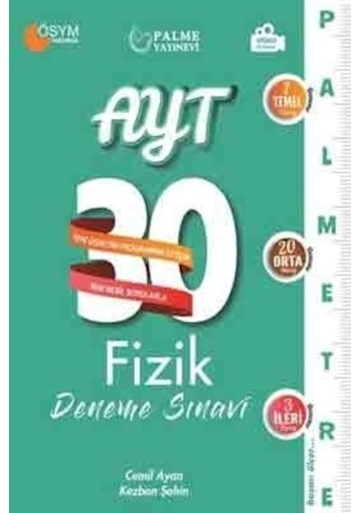 Palme Yayınevi AYT Palmetre Fizik 30 Deneme Sınavı
