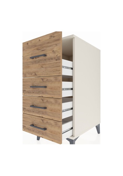 Kronos Komodin 4 Çekmeceli 44x59x96 Aytaşı-çam Aytaşı