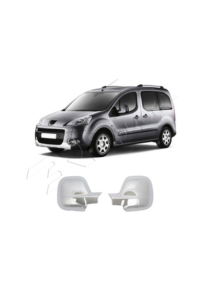 Citroen Berlingo 3 Uyumlu 2009-2023 Ayna Kapağı 2 Parça Abs Krom Kaplama