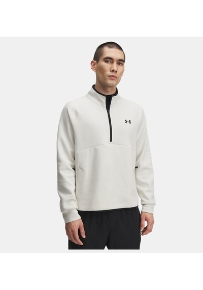 Under Armour Unstoppable Flc Half Zip Erkek Sweatshirt-33323 beyaz