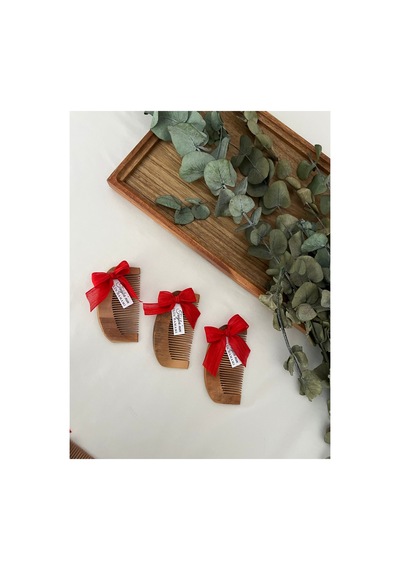 Ahşap Tarak Hediyelik Kına,bride,söz,nişan Hediyelik -10 Adet - 896542864 Diğer