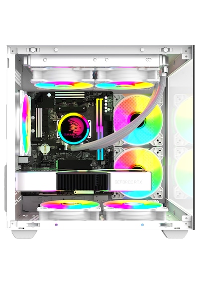Gameline Hıper V2 3x Rgb Fanlı Usb 3.0 Gaming Bilgisayar Kasası Beyaz