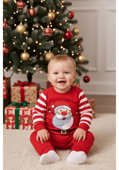 Mnk Baby & Kids Yılbaşı Temalı Çıtçıtlı Bebek Astronot Tulum M00775 Beyaz