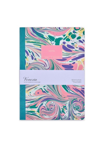 Episode 2'li Terzi Dikiş Set Ebru B5 48 Yp. Defter - Ebru Design No 57 & 02 Çok Renkli