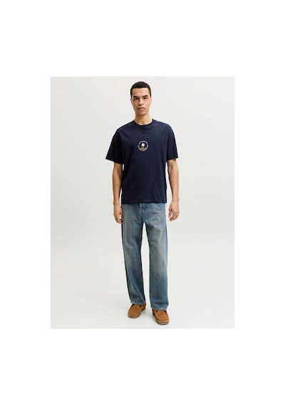 Jack & Jones Jorhyeres Mınımal Tee Ss Crew Neck Lacivert