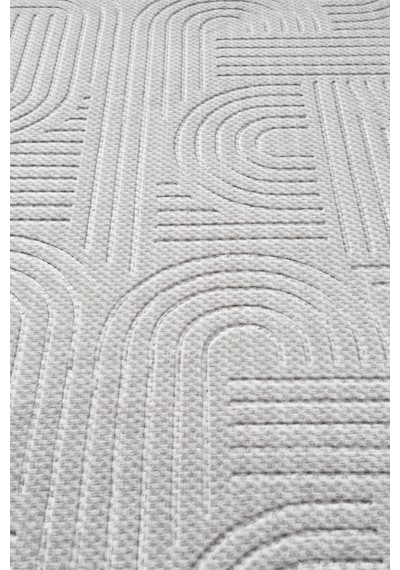 Raschel Carpet Premium Bohem Yıkanabilir Leke Tutmaz Modern Sisal Açık Gri Özel Seri Kaymaz Taban Halı Yolluk Açık Gri