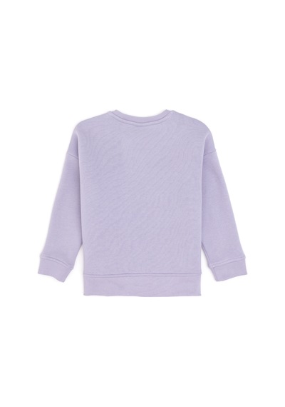 U.S. Polo Assn. Kız Çocuk Lila Şardonlu Bisiklet Yaka Basic Sweatshirt 50297451-VR034