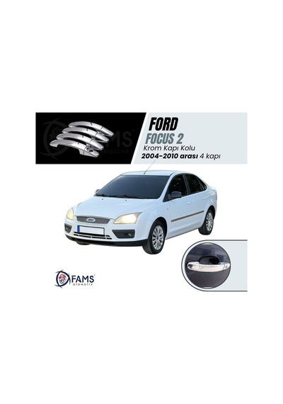 Ford Focus 2 Uyumlu 2004-2010 Krom Kapı Kolu 4 Kapı P.Çelik