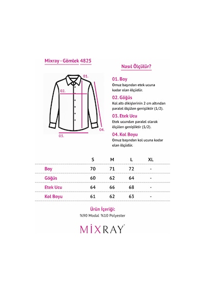 Mixray 4825 Kadın Nervürlü Dökümlü Modal Gömlek Kahve