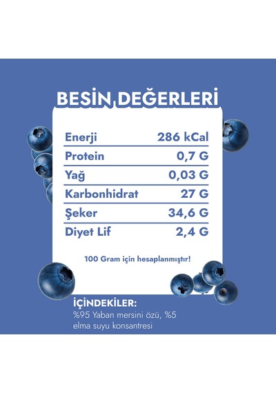 Fethiyeden Gelsin Organik Yaban Mersini Özü - Katkısız Ve Organik-700g - Saf Ve Yoğun Lezzet