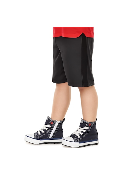 Kiko Kids Tinna Bağcıklı Erkek Çocuk Boğazlı Keten Spor Ayakkabı Lacivert